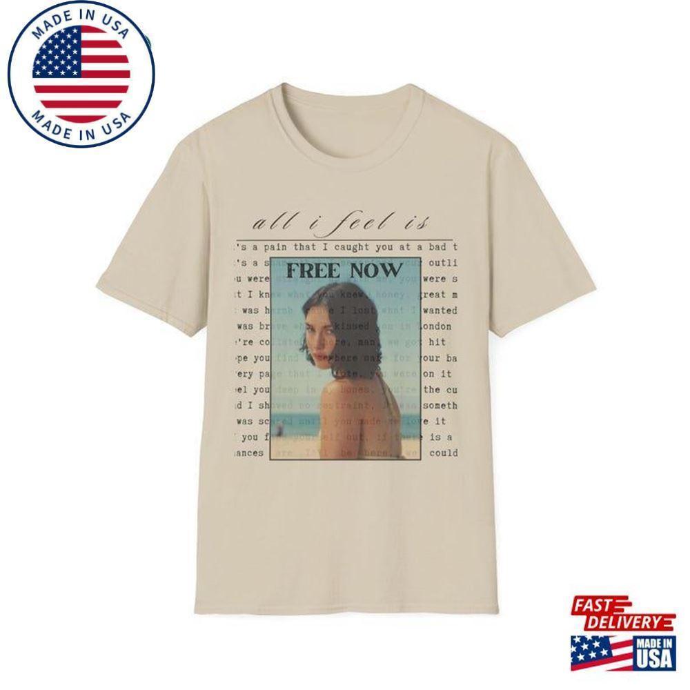 Gracie Abrams Tshirt Soft - Free Now Song Lyrics The Secret Of Us